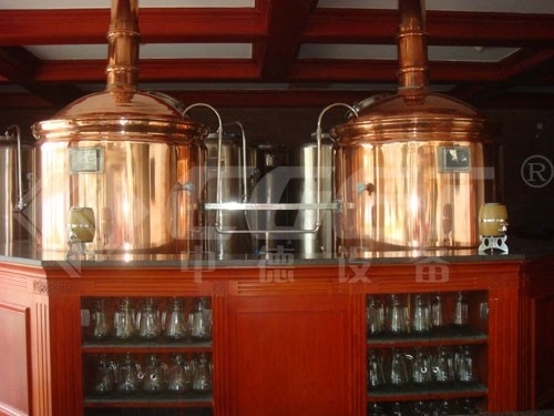 마이크로 호텔 맥주 공장 기계 소규모 양조 체계 1000L 3mm 간격