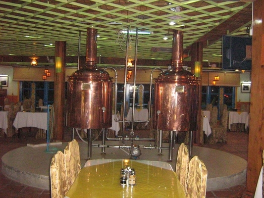 마이크로 호텔 맥주 공장 기계 소규모 양조 체계 1000L 3mm 간격
