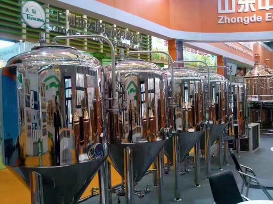 산업 대규모 양조 장비 5개 Bbl 양조 체계 PLC 통제