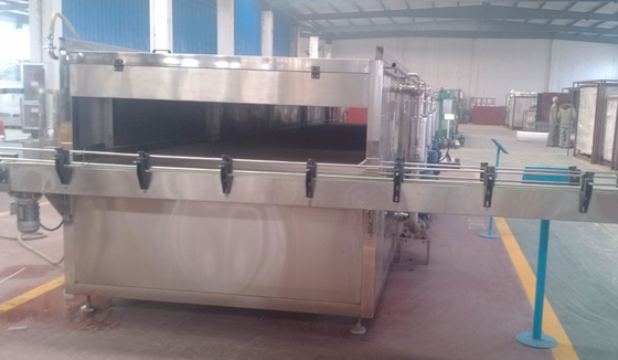 맥주 음료를 위한 스프레이 형태 패킹 생산 라인 갱도 Pasteurizer