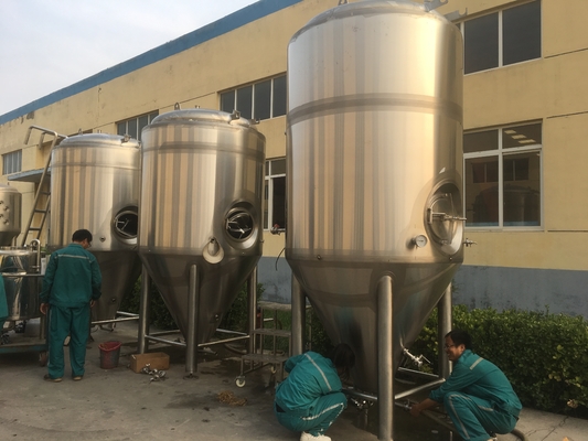 탄화 돌 PLC 통제를 가진 SUS304 기술 맥주 양조 장비 20bbl