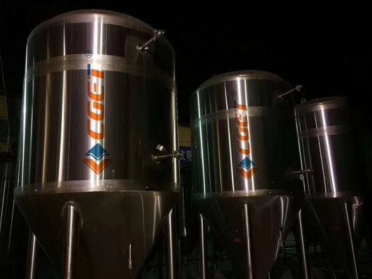 수직 재킷 발효작용 탱크 밝은 맥주 원뿔 맥주 발효기 3000L