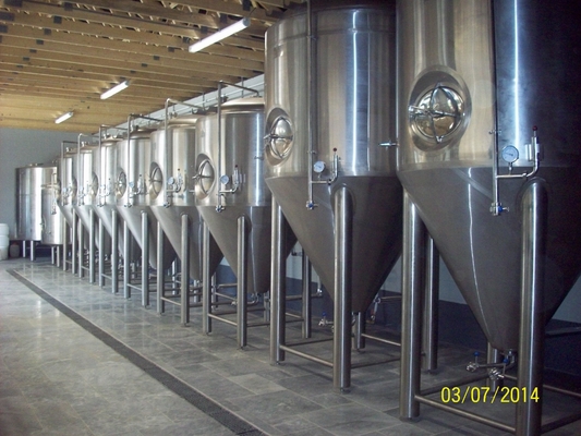 스테인리스 직업적인 맥주 양조 장비 10BBL 발효작용 탱크 4 다리