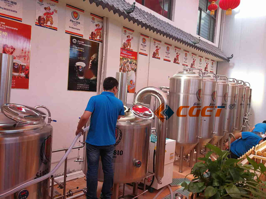 Rusina를 위해 증명서를 주는 ISO 세륨을 가진 SU 304 기술 맥주 양조 장비 500L 양조 체계